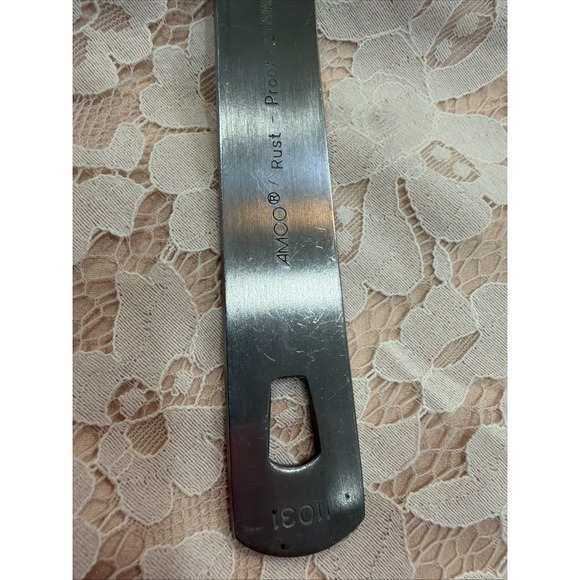 Amco Rust Proof Stainless Short Spatula Black Heat Resistant Nylon USA 11031 Com - Picture 14 of 16